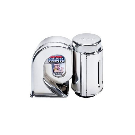 Bad Boy Air Horns - Wolo (719) Big Bad Max Chrome Air Horn - 12 Volt