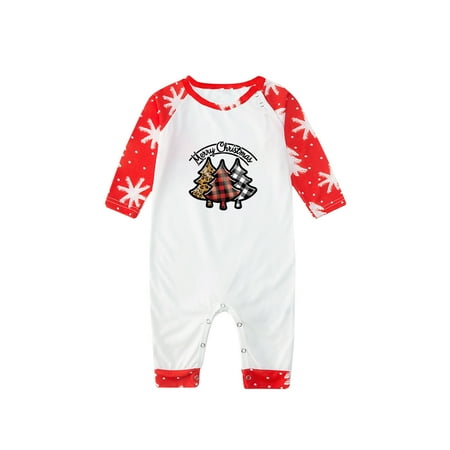 

Bigersell Family 2 Piece Outfits Set Fashionable Print Family Pajamas Parent-child Suit Baby Matching Family Sets