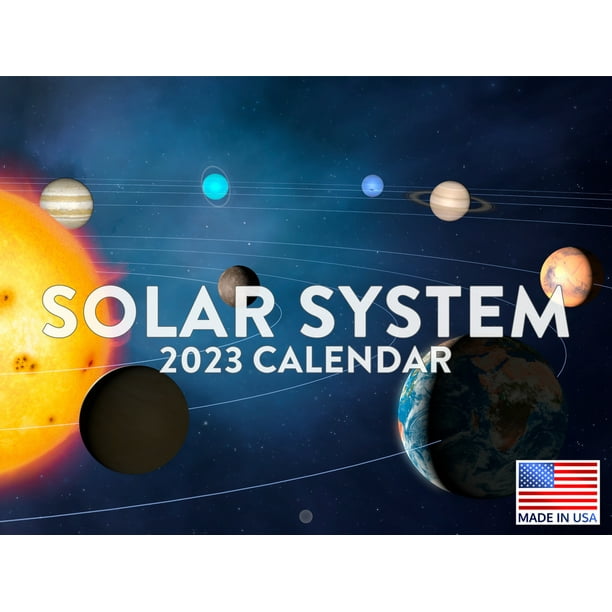 Solar System Calendar 2023 Monthly Wall Hanging Calendars Astronomy