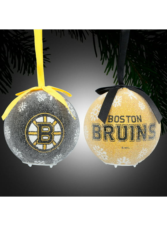 Boston Bruins 6-Piece LED Boxed Ornament Set