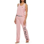U.S. Polo Assn. Women's Racerback Tank Top and Pants 2-Piece Lounge Pajama Set