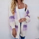 thumbnail image 1 of Pntutb Mujer Moda Color a juego Mangas largas Punto Cardigan Suelto tops Blusa Suéter Pntutb Pntutb-5025, 1 of 5