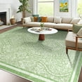 thumbnail image 2 of Wellber Abstract Area Rug Soft Rugs Non-Slip Washable Floor Carpet for Bedroom Living Room Kitchen Home Decor,6'x9',Green, 2 of 6