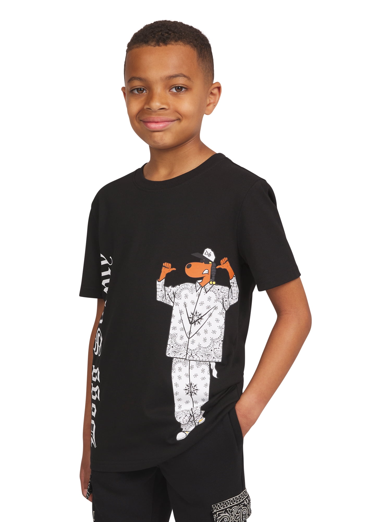 Dogg Supply by Snoop Dogg Boys' Short Sleeve Graphic Tee, Sizes 4-18