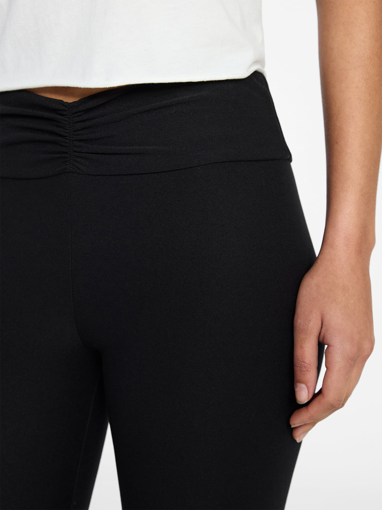 No Boundaries Cinched Front Waistband Leggings, 27" Inseam, Women's XXS-1X