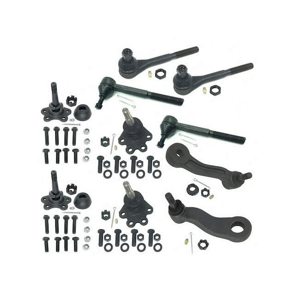 Ball Joint Tie Rod End Idler Arm Pitman Arm Kit - 10 Piece - Compatible with 1993 - 1995 Chevy K1500 1994