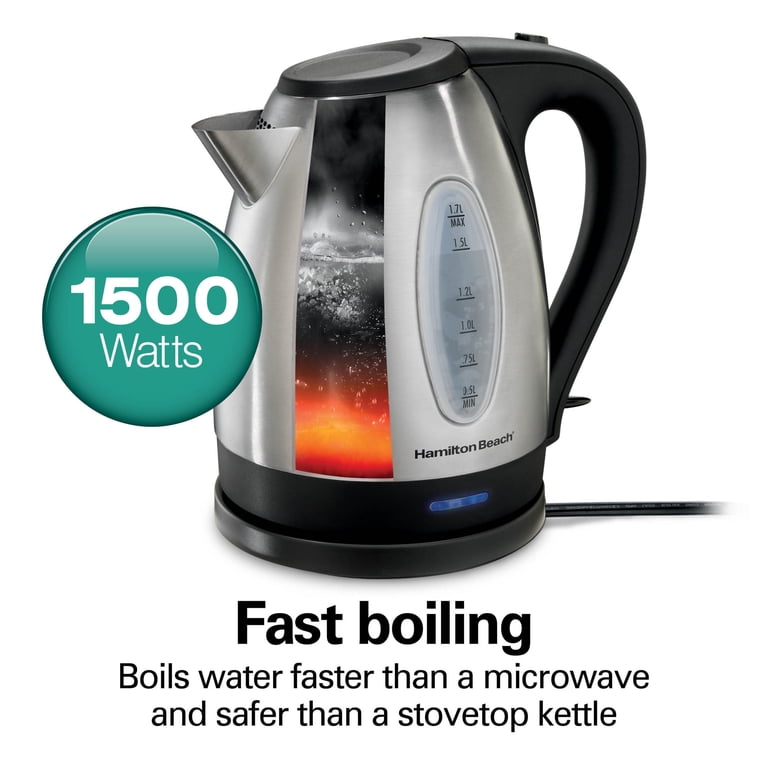 Stainless Steel Electric Kettle, 1.7L photo 2