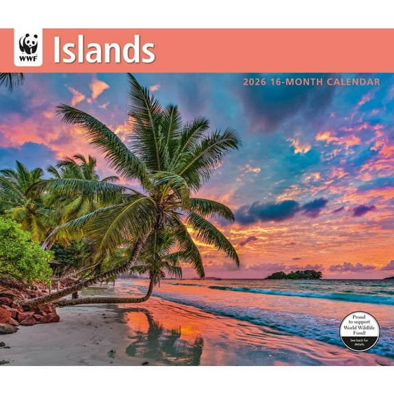 Carousel Calendars, Islands WWF 2026 Wall Calendar