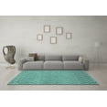 thumbnail image 3 of Ahgly Company Indoor Rectangle Abstract Light Blue Contemporary Area Rugs, 7' x 10', 3 of 4