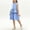Blue, variant on CIAKGIAF Girls Dress Summer Plaid Button Casual Round Neck Comfortable Sleeveless Dresses Pink for 2-3 Years