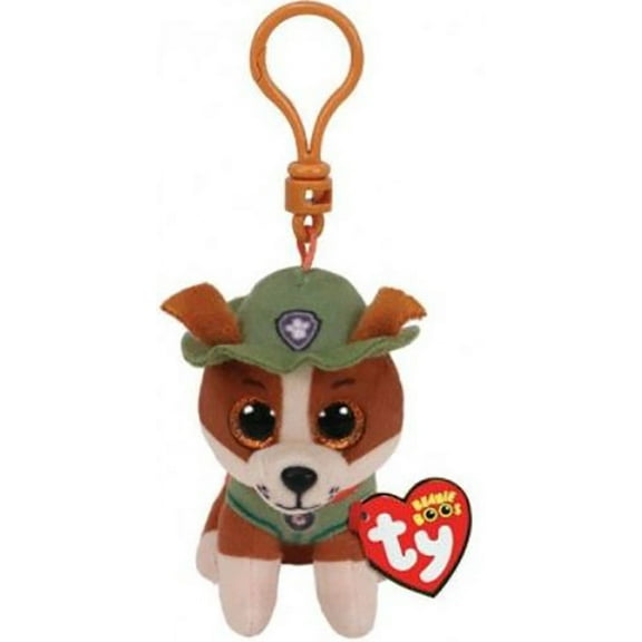 TY Beanie Baby - TRACKER ( Paw Patrol - Plastic Key Clip ) (4 inch)