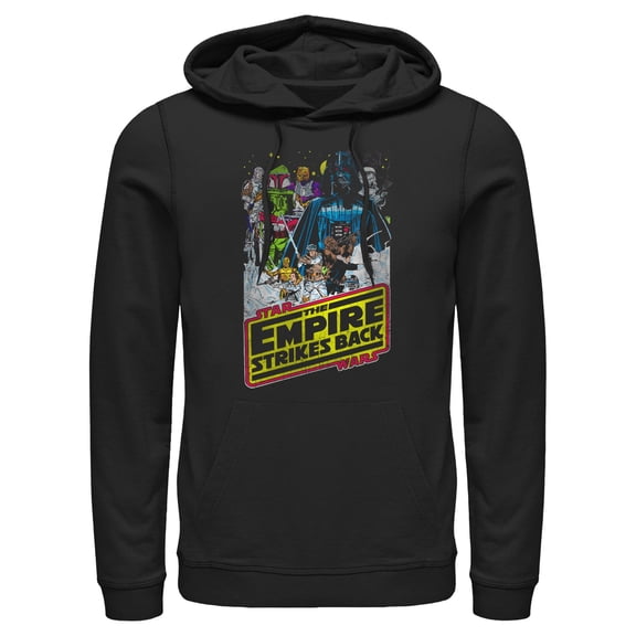 Men's Star Wars Movie Poster Pull Over Hoodie Black Large
