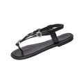 thumbnail image 3 of Women's Toe Post Flat Sandals, Wide Width Casual Summer Sandals for Women, Elastic Back Strap Walking Shoes, Non-Slip Beach Flip Flops with Rhinestone Accents, 3 of 10