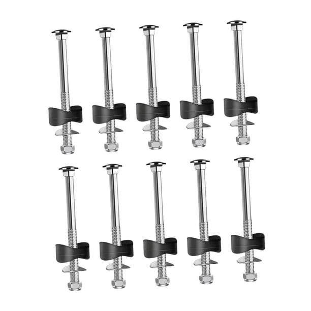 Kit de fijación de espaciadores para postes de la estructura de la cama elástica, tornillos resistentes, piezas de acero galvanizado. L 10 piezas