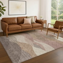 Addison Rugs Chantille Indoor/Outdoor Transitional Coastal Mocha Machine Washable Rectangle Rug, 5' x 7'6"