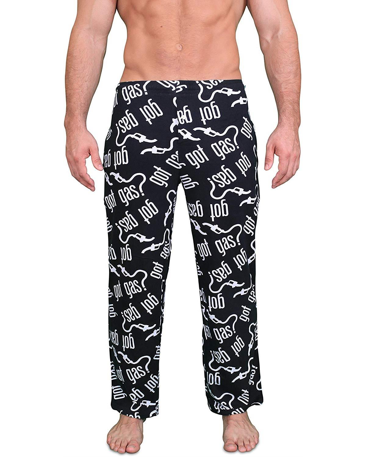 Mens Fun Pants Lounge Pajama Pants Boxers Adult Sleepwear, Gas, Size ...