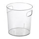 thumbnail image 1 of Papelera transparente con asas para cocina, baño, oficina, dormitorio, sala de estar, 1 of 1