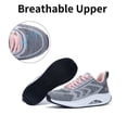 thumbnail image 4 of Zapatos para caminar Gyeice Air Arch Support para mujer, color gris y rosa 10.5, 4 of 6