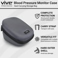 thumbnail image 2 of Estuche para tensiómetro Vive Precision - Bolsa rígida de viaje para uso médico - Brazalete portátil universal para presión arterial (BPM) - Reemplazo de bolsa para accesorios de salud con correa de t, 2 of 5