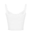 thumbnail image 4 of SDNall Mode Femmes Dentelle Décorative Bordure Bretelles Doublées Camisoles Col en V, 4 of 9