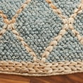 thumbnail image 3 of SAFAVIEH Natural Fiber Travis Geometric Area Rug, Light Blue/Natural, 6' x 6' Round, 3 of 7