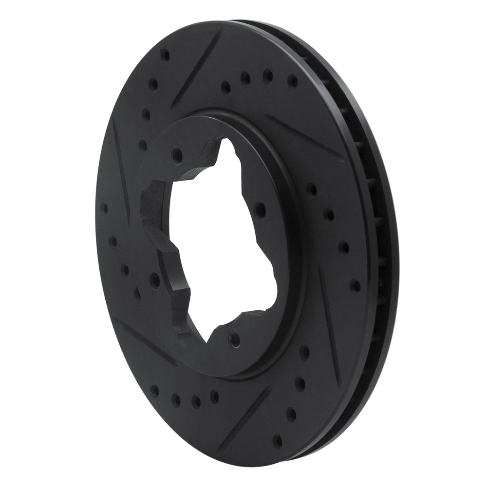 Dynamic Friction Company 633-59017L DFC Brake Rotor - Drilled And Slotted - Black