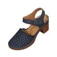 thumbnail image 3 of Rvasteizo Women Classic Shoes Solid Closed Toe Hollow Out Thick Sole Summer, 3 of 5