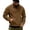 Coffee, variant on Qgtaibl Men's Quarter Zip Pullover Sweatshirt Stand Collar Thin Fleece Pullover Tops with Kangaroo Pocket Long Sleeve Ribbed Cuffs for Fall Winter Casual Outdoor Wear L