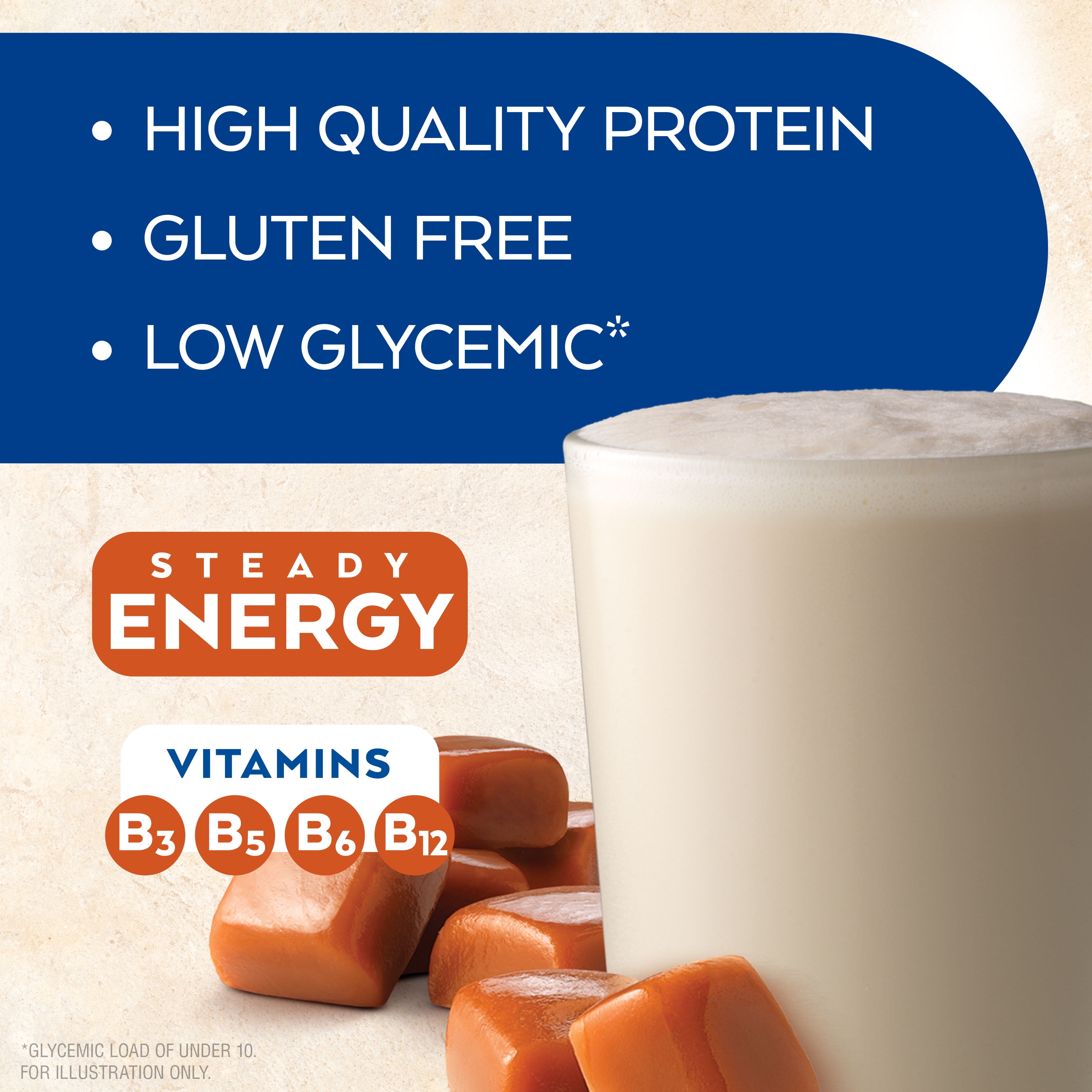Atkins Gluten Free Protein-Rich EnergyShake, Creamy Caramel, Keto Friendly, 4 Count
