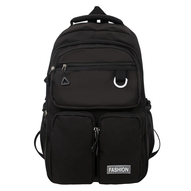 Mochila Informal para Estudiantes Mochilas Escolares Gran Capacidad para (negro)