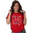 thumbnail image 3 of Funny Christmas Fa La La La Lazy Men's Graphic T Shirt Tees Brisco Brands X, 3 of 6
