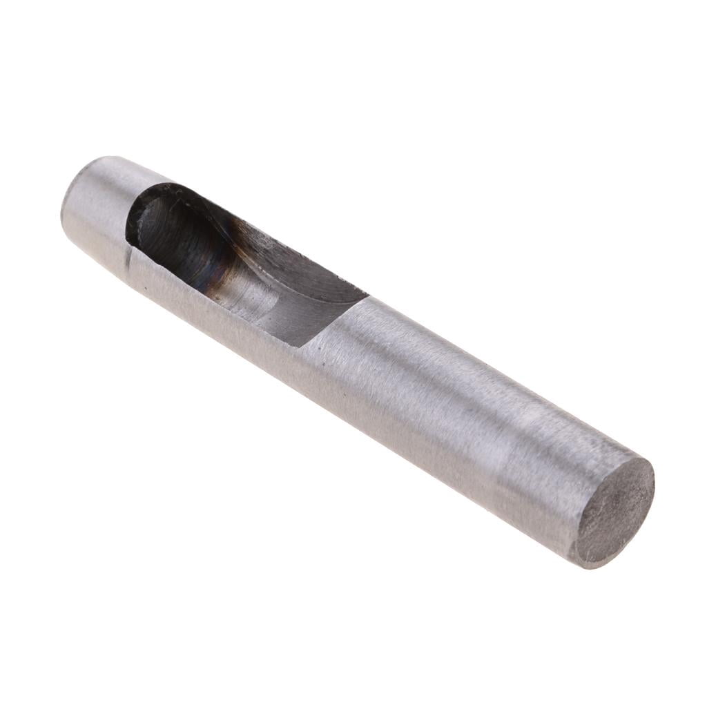 Nishiyuenyi 2pcs Round Hollow Punch Leather Craft Punch Tool Hollow Hole Punch Cutter Tool