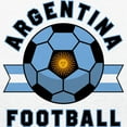 thumbnail image 3 of CafePress - Argentina Football T Shirt - 100% Cotton Ringed T-Shirt, 3 of 4