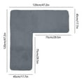 thumbnail image 3 of NWOKYZGH Washable Corner Kitchen Mat, L Shape Rug for Island Table, Super Absorption Velvet Coner Sink Floor Mat, Skid Free Right/Left Rug for Door, Bathroom, Living room, 3 of 6