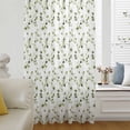 thumbnail image 6 of Sage Green Botanical Sheer Curtains 96 Inches Long, Retro Blossom Floral Wildflower Light Filering Curtains, Privacy Drapes Simi Floor to Veiling Curtain for Living Room Bedroom Window Treatment, 6 of 9