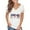 White, variant on Palato Womens Plus Size Tops,Women's Summer V-neck Independence Day Printed Tops T-Shirts Casual Lace Short Sleeve Blouse