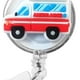 thumbnail image 3 of Porta credencial, llavero, novedoso, portátil, con clip de identificación, retráctil Coche azul rojo, 3 of 9