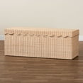 thumbnail image 3 of bali & pari Damita Scallop Natural Rattan Chest, 3 of 12