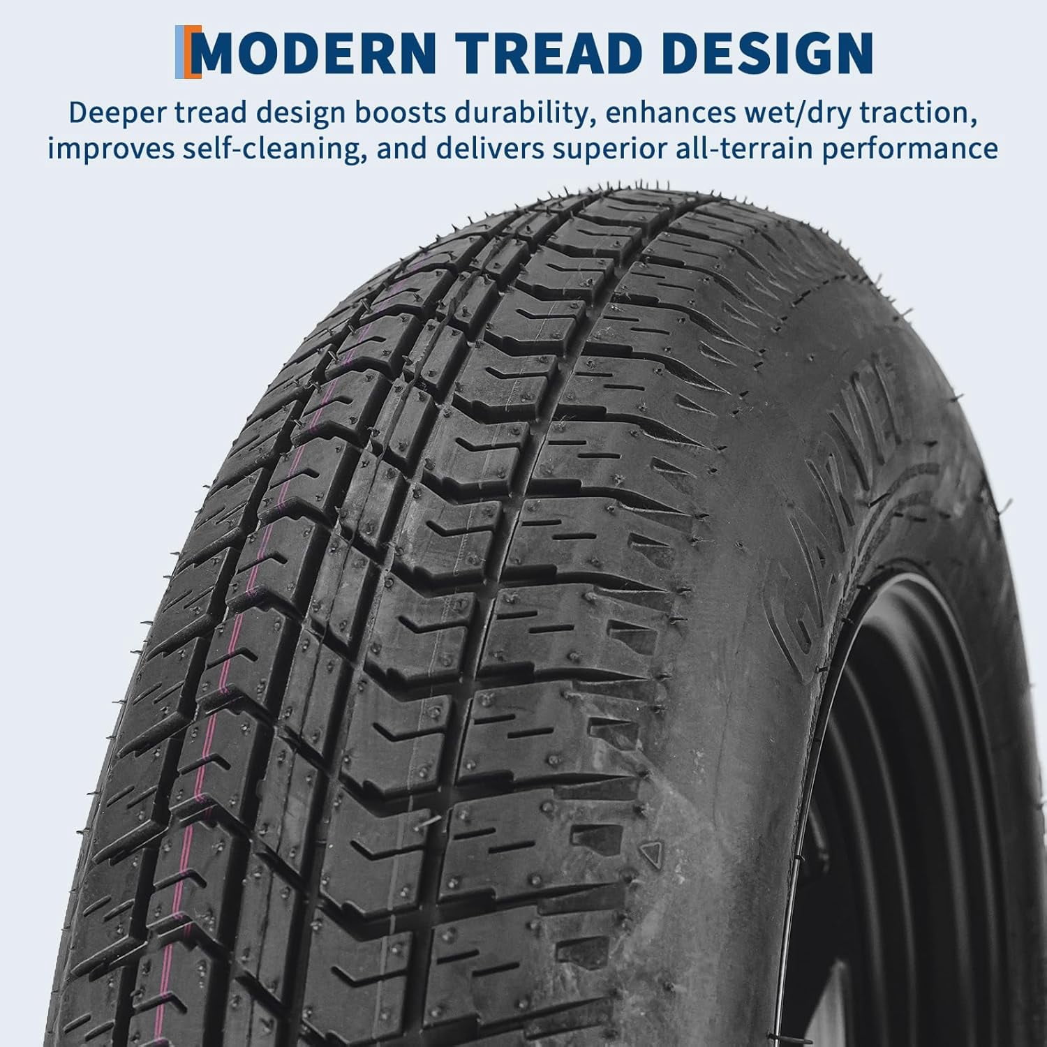 2-Pack Trailer Tire On Rim ST205/75D15 Trailer Tires and Wheels 5 Lug Trailer Tires with 15In Rims Load Range C 6PR Black