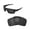 Black, variant on Walleva Black Polarized Replacement Lenses for Oakley Double Edge Sunglasses