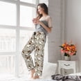 thumbnail image 4 of Uemuo Cotton Tree Pattern Women's Wide Leg Palazzo Lounge Pants with Pockets Light Weight Loose Comfy Casual Pajama Pants-Medium, 4 of 9