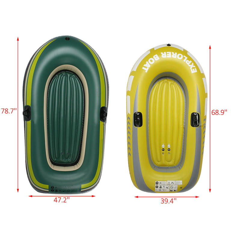  YUEWO Inflatable Boat, PVC Fishing Kayak 1/2 Person