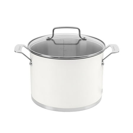 

Cuisinart Matte White Stainless Steel Stockpot with Cover | 6 Qt.