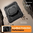 thumbnail image 5 of for iPad Mini 5th/4th Generation Case 7.9 inch 2019/2015, 360 Rotating Shockproof Cover with Stand, Handle, Shoulder Strap, Black, 5 of 7