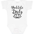 thumbnail image 3 of Inktastic Meditation Yoga Meditate Daily Resolution Boys or Girls Baby Bodysuit, 3 of 5