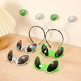 thumbnail image 2 of New Alien Glasses Funny Holiday Party Sunglasses Halloween Adults Kid Party Supplies Rainbow Lenses ET Sun Glasses Shades, 2 of 9