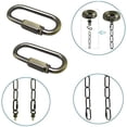 thumbnail image 2 of 10 Pack D Shape Chain Locking 4MM Chain Quick Link Connector Antique Brass, 2 of 4