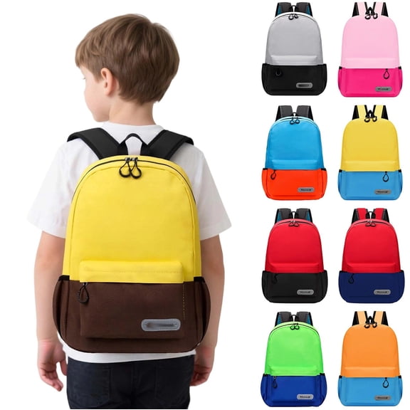 ibiyuan School Backpacks Classic Pattern Comfort Strap Lightweight Durable Daily School Bag for Ages 5th 6th 8th 10th, Primary, Middle Elementary, Travel, Study, Field Trip