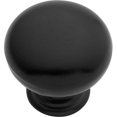 thumbnail image 1 of Hickory Hardware PA1217-MB Bouton d'Armoire Noir Mat Modus de 1 Po, 1 of 1