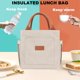 thumbnail image 2 of Bolsa de almuerzo Joymee con aislamiento para mujeres y hombres adultos, color beige, 10 L, 2 of 7